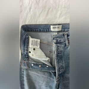 Agolde Size 24 High-Waisted Distressed Skinny Jeans